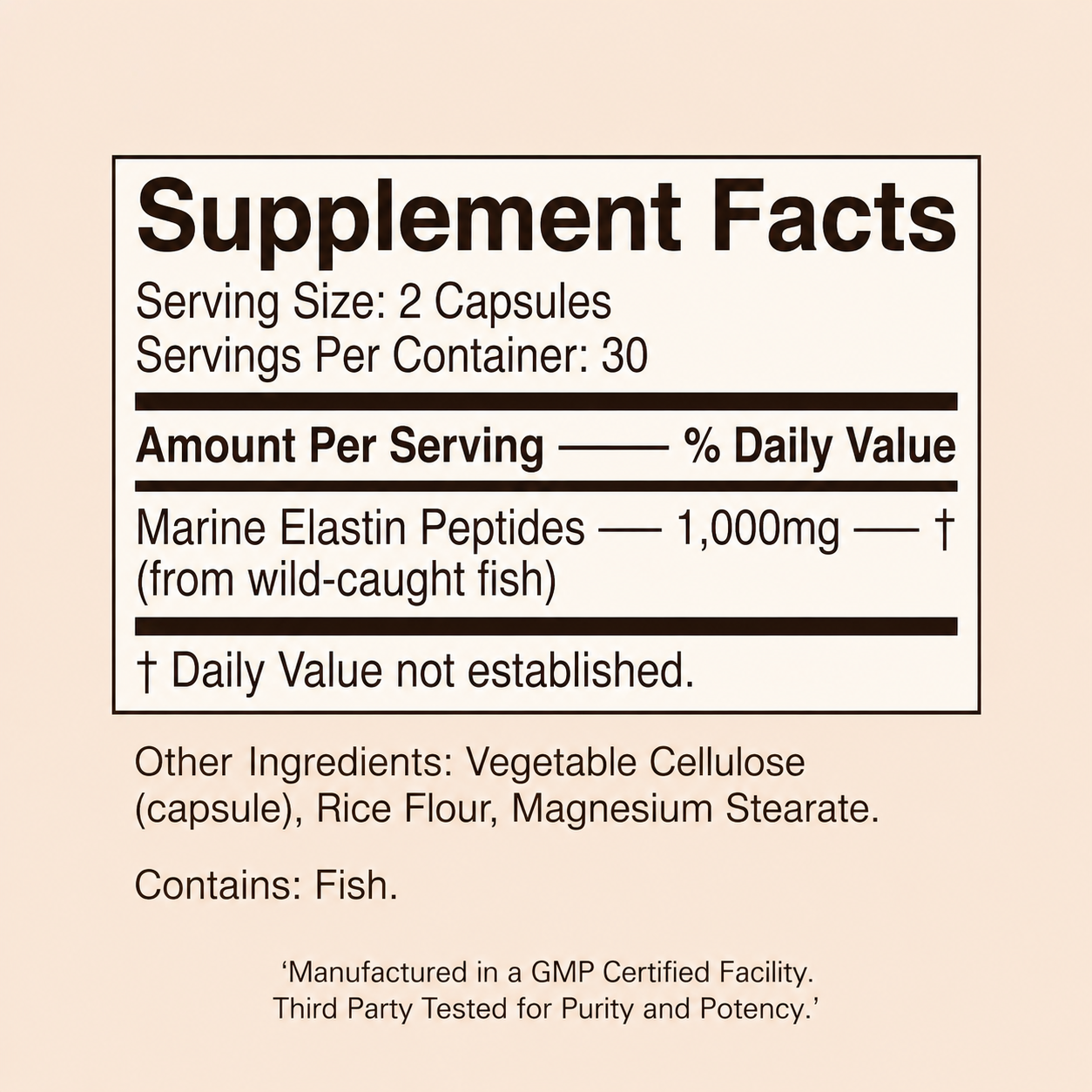 Sevorea™ Elastin Peptide Formula